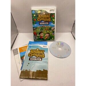 Animal Crossing: City Folk Nintendo Wii CIB COMPLETE w/ Manual + inserts Tested